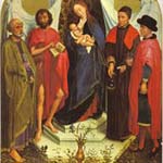 Madonna tussen vier heiligen door Rogier van der Weyden